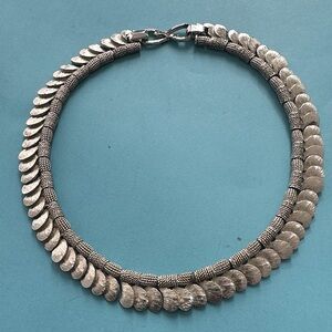 Elegant Silver tone Marcel Boucher Necklace vintage ,stamped#9143 possibly